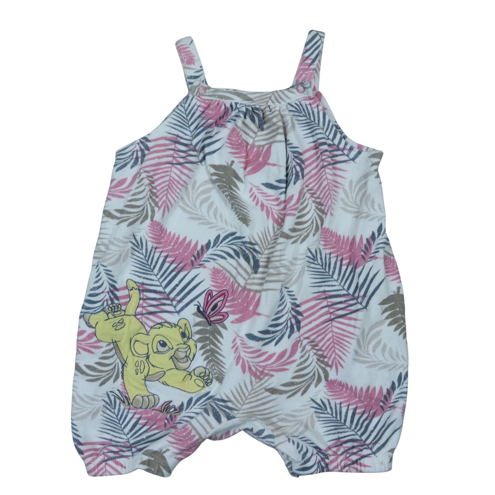 Disney Baby The Lion King Young Simba Tropical Print Romper 18-24 Months